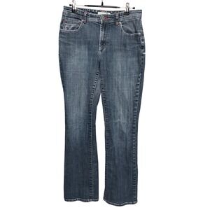Chico's Platinum Quartz MR Blue Jeans‎ Straight Leg Women Size 1 Reg (US 8)
